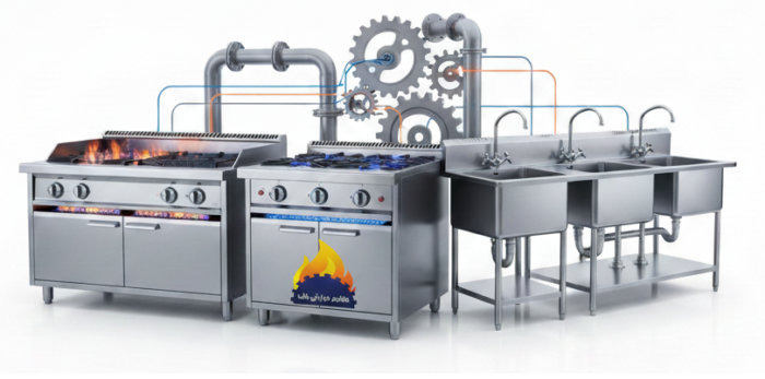 صنایع بابک کرمان جنوب شرق تجهیزات آشپزخانه صنعتی